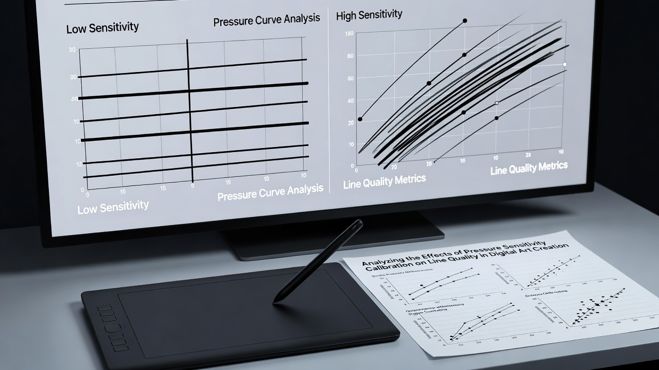 Analyzing the Effects of Pressure Sensitivity Calibration on Line Quality in Digital Art Creation